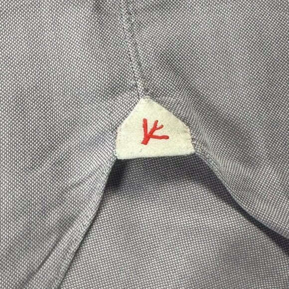 Isaia Napoli Mens Button Dress Shirt LS Light Purple Lavender Size 16 41 Large - Picture 7 of 13